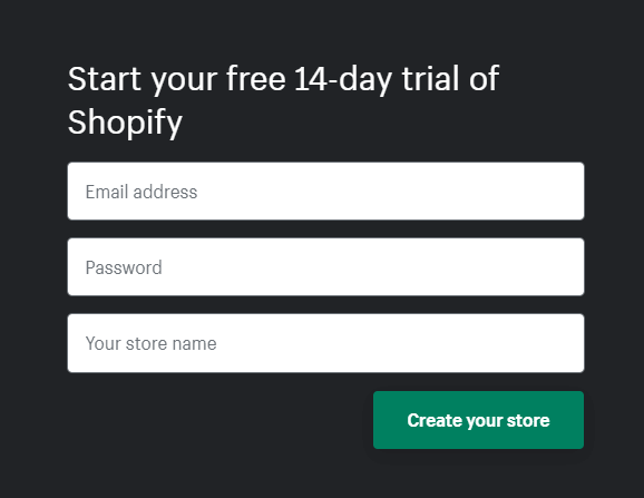 free-trial-account - Online Store With Shopify