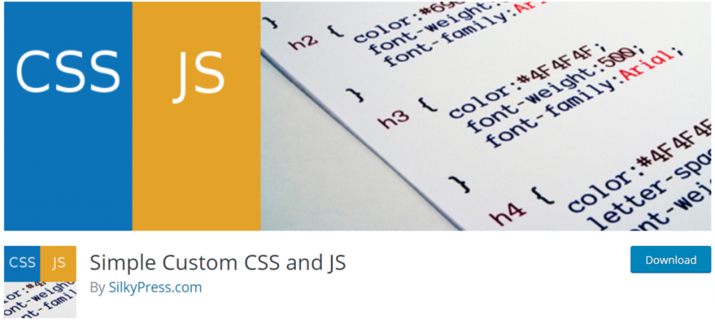 Simple Custom CSS and js - useful WordPress plugins