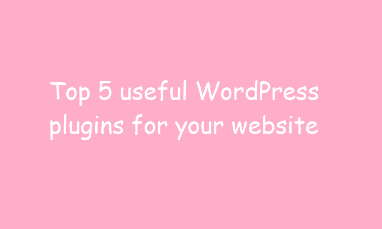 Top 5 useful WordPress plugins for your website